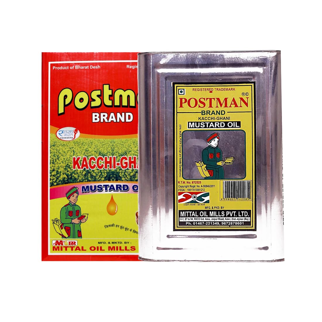 Postman Kacchi Ghani Mustard Oil 15L